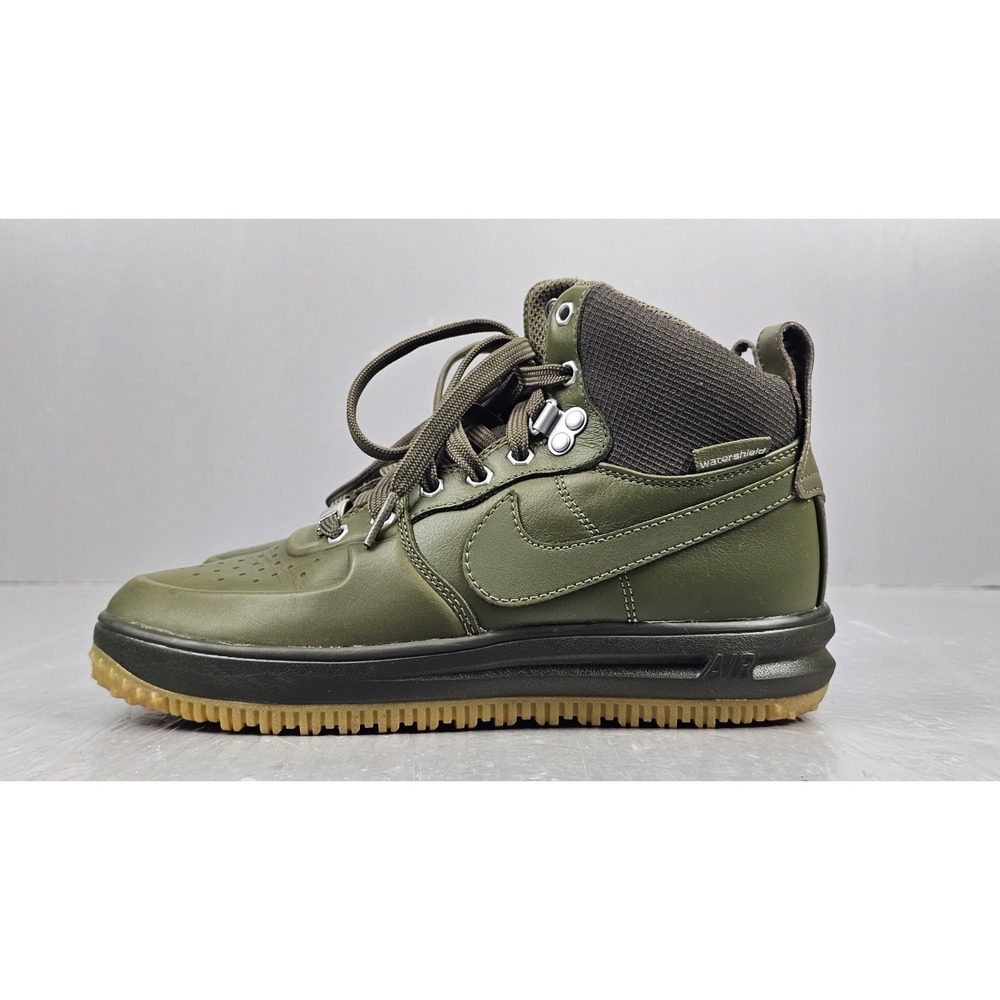 Nike Lunar Force 1 Sneaker Boot GS Size 5Y Womens 6.5 Olive Shoes 706803-202